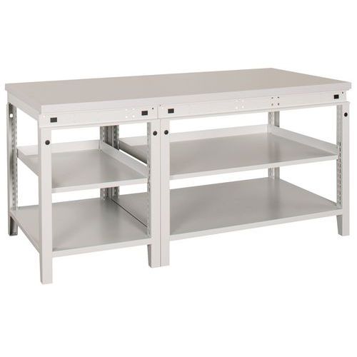 Etabli Largeur 1750mm 2 Tablettes Avc E Stratifie