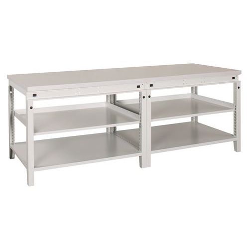 Etabli Largeur 2300mm 2 Tablettes + S Tratifie