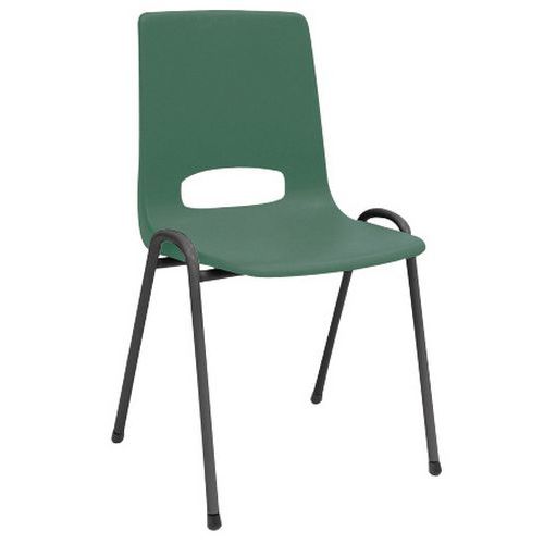 Chaise Coque Structure Noire Coque Verte Ekw O