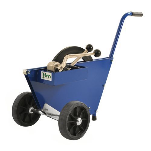 Chariot à Bobine De Cerclage L990xl460xh640 Mm Bleu