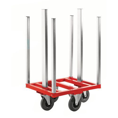 Chariot De Stockage De Palette L800xl600xh1215 Mm