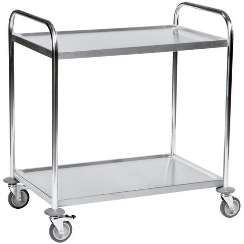Chariot Inox 2 Tablettes L910xl590 Xh940mm