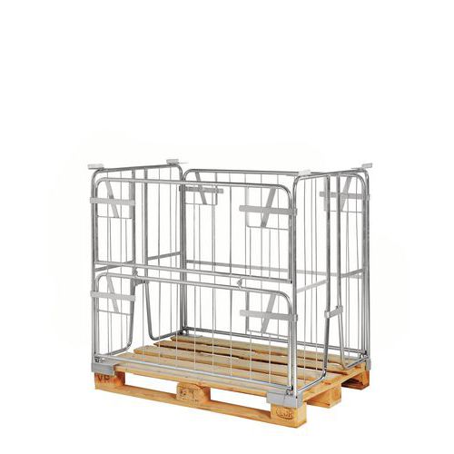 Rehausse-palette galva KM9010000 - Pliante - 1/2 côté rabattable Rehausse-palette galva KM9010000 - Pliante - 1/2 côté rabattable