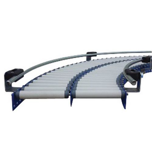 Somefi - Guide courbe bilatéral inox - 1000mm x 12mm - Convoyeur gravitaire - Garantie 3 ans