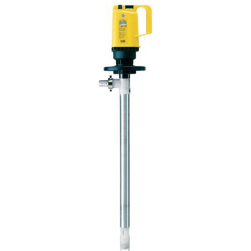 Lutz - Pompe vide-fût aluminium 1200mm 500W - Débit 12600 L/h - Pour eau, essence, fuel - Garantie 3 ans