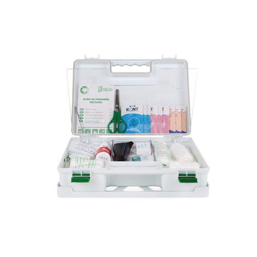 Coffret de secours 8 à 10 personnes - ABS blanc Coffret de secours 8 à 10 personnes - ABS blanc