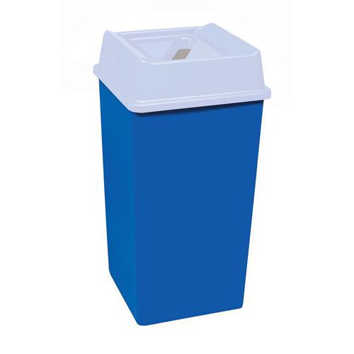 Poubelle Jardin 110L Noire Avec Roulettes - Conteneur Plastique Robust - Pour Déchets Extérieur