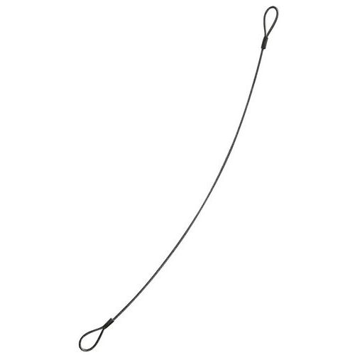 1m Élingue câble en acier galvanisé 1 grande boucle  1 boucle 