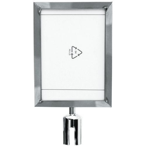 Panneau Porte Affiche A 4 Inox Vertical