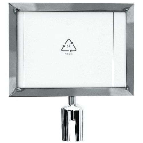 Panneau Porte Affiche A 4 Inox Horizontal
