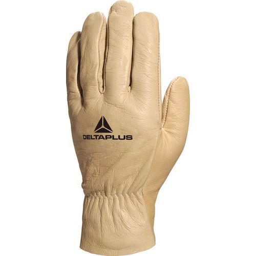Gants De Manutention Pleine Fleur Bovin Beige 8