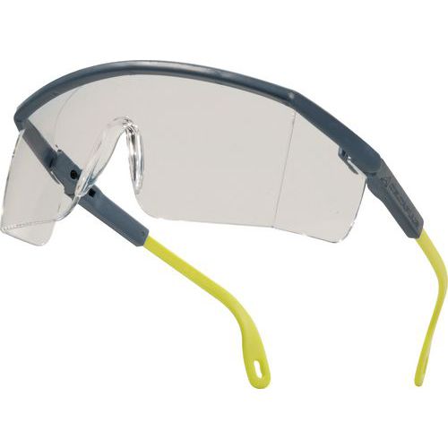 Delta Plus - Lunettes de protection Kilimandjaro - Gris/incolore - Antirayures, antibuée - Polycarbonate
