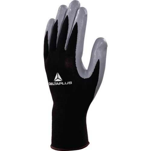 Gants De Manutention Polyester Enduit Nitrile Gris 7