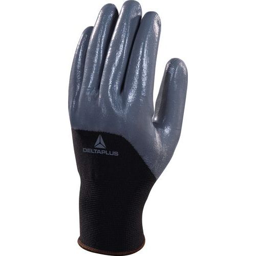 Gants De Manutention Polyester Enduit Nitrile 3/4 Gris 7