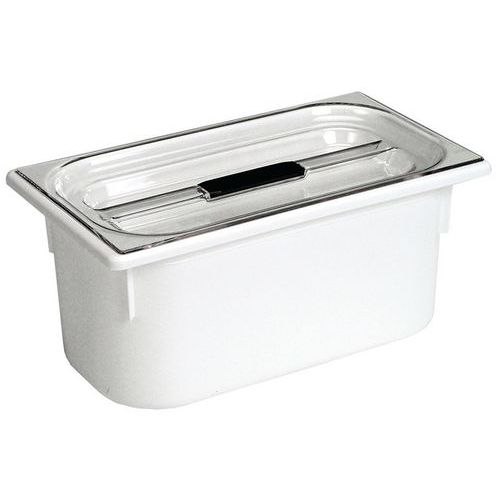 UTZ - Bac Gastro-Norme GN 1/3 Blanc 5.5L Polypropylène - 325x176x150mm - Usage Alimentaire & Recyclable