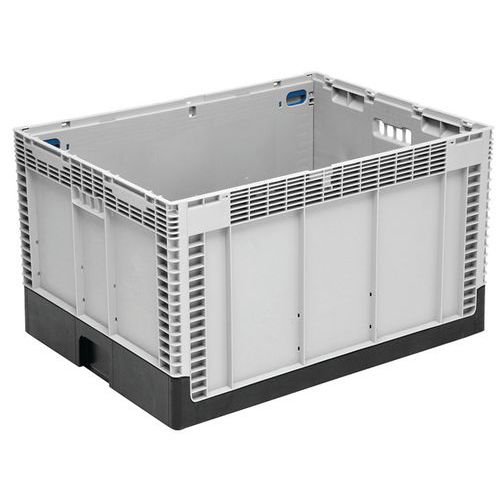 UTZ - Bac pliant 186L Gris Clair 800x600x465mm - Parois pleines, Usage alimentaire, Recyclable