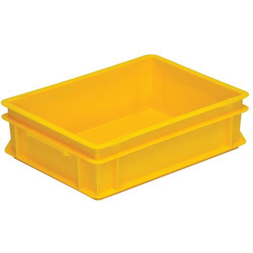 UTZ - Bac RAKO Jaune 10L - Polypropylène - Gerbable - 400x300x117mm - Recyclable