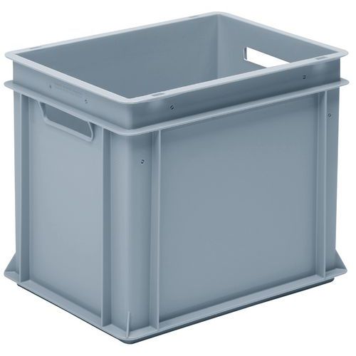 UTZ - Bac RAKO Gris 30L - Norme Europe, Gerbable, Usage Alimentaire, Polyéthylène Haute Densité