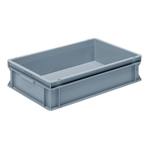 UTZ - Bac RAKO Gris Clair 26L - 600x400x145mm - Gerbable Norme Europe - Usage Alimentaire