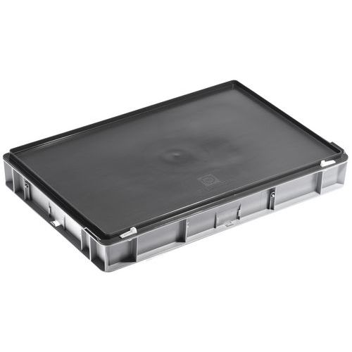 UTZ - Bac RAKO Gris Clair 600x400x90 mm - 14 Litres - Polypropylène Gerbable - Idéal Transport