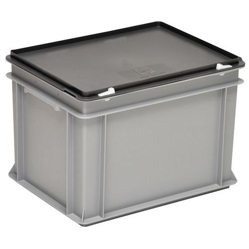 UTZ - Bac RAKO Gris Clair 400x300x295mm 24L - Polypropylène Gerbable 15kg - Transport Robuste