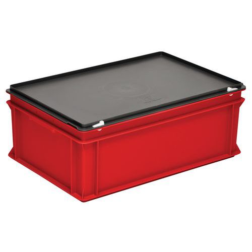 UTZ - Bac RAKO Rouge Vif 600x400x235mm 40L Gerbable Polypropylène - Transport Robuste