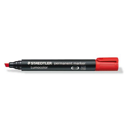 Marqueur Pointe Biseaute Rouge Staedtler