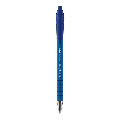 Paper Mate Flexgrip Ultra stylo bille rétractable, pointe moyenne 1 mm (Pack de 30) bleu + 6 gratuits thumbnail image 1