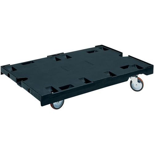 UTZ - Plateau de préparation de commandes 1200x800mm - Charge 500kg - Roulettes pivotantes et fixes - Recyclé et recyclable