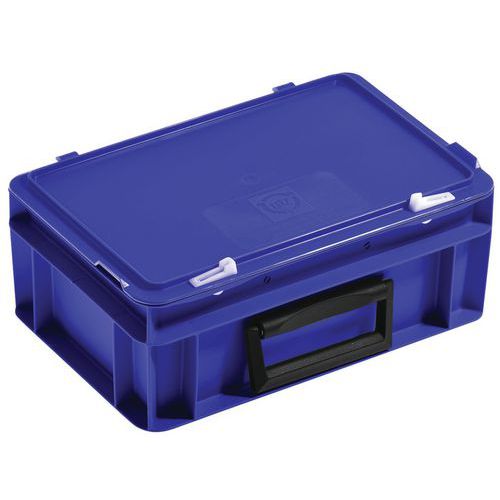 UTZ - Mallette bac RAKO 5L bleu roi avec couvercle - Polypropylène - Transport robuste - 10kg max