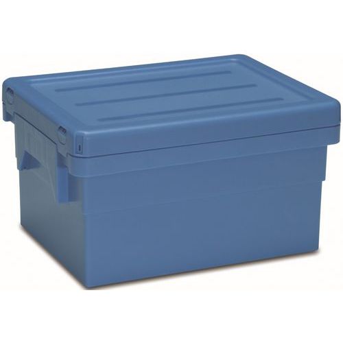 UTZ - Bac Poolbox 20L Bleu - 400x300x227mm - Polypropylène Empilable - Transport Robuste