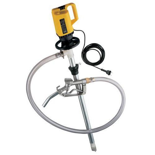 Lutz - Pompe vide-fût Kit 4 - Tube 1000 mm - Aluminium - 5100 L/h - Idéal pour Diesel et Huile