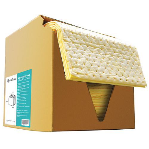 Absorbant Chimique Feuilles 41x46cm Jaune