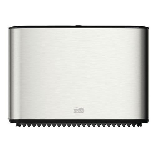 Distributeur métal inoxydable papier toilette - Tork Mini Jumbo Distributeur métal inoxydable papier toilette - Tork Mini Jumbo