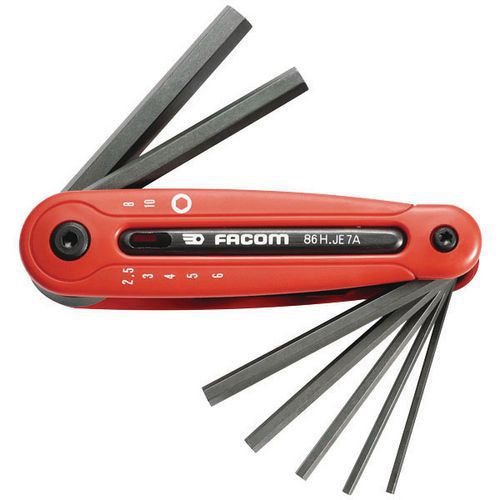 Facom 1 Jeu Monture 7 Clés Mâles Facom