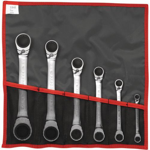 Facom 1 Jeu De 6 Clés Polygonales à Cliquet Facom