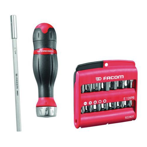 Facom 1 Coffret Tournevis - 28 Embouts Vissage Facom