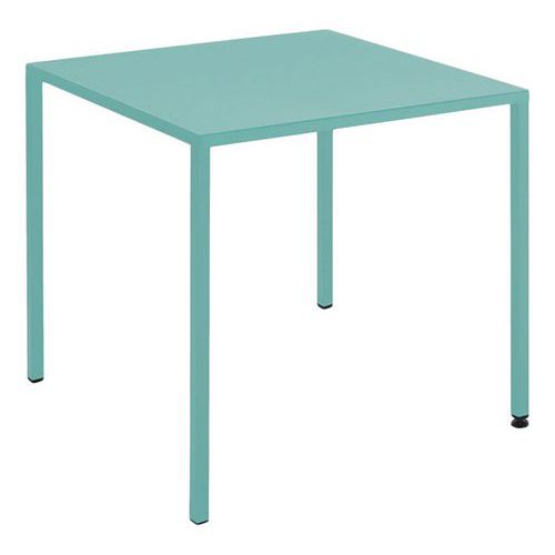 Table Canada 80 X 80 Cm Acier - Bleu Clair