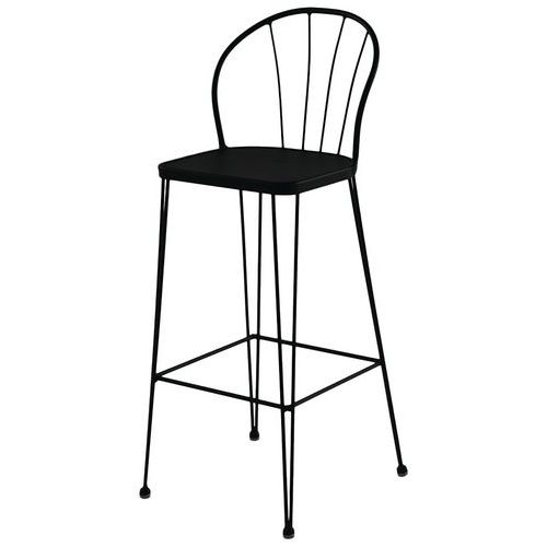 Tabouret Tudela Acier Noir