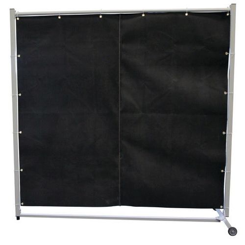 Cepro - Écran de soudage mobile 1 volet - Néoprène Noir 2000x1450mm - 3 ans garantie