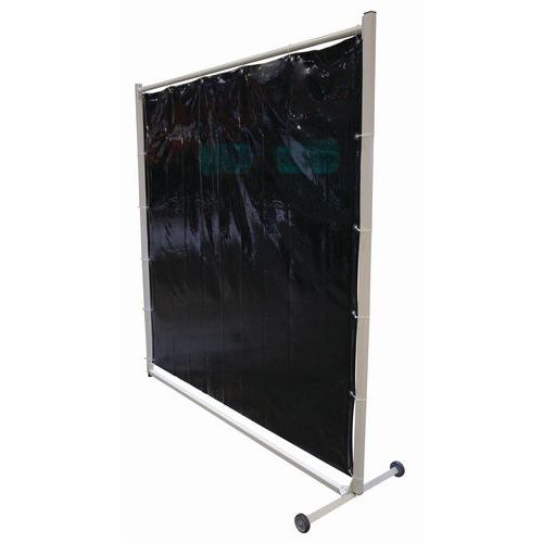 Cepro - Écran de soudage mobile 1 volet - 2000x1950 mm PVC Vert - Structure Acier - Garantie 3 ans