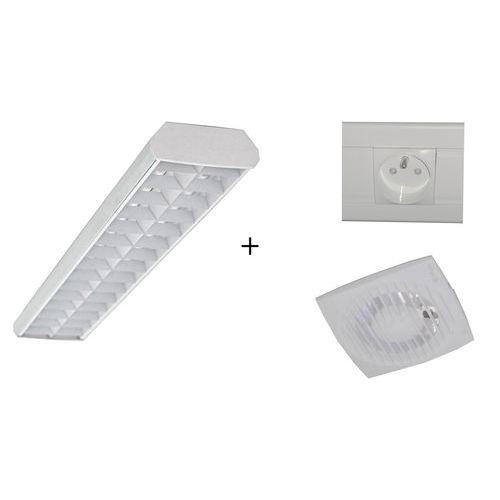 Équipement électrique - Gaine technique 1 luminaire 36W - Pour cabines prémontées