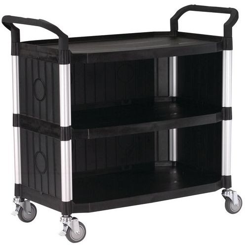 Chariot 3 Plateaux 808lc Noir 99x61x28