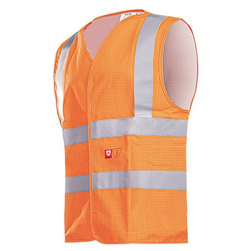 Gilet Hv Ignifugé/antistatique L Orange