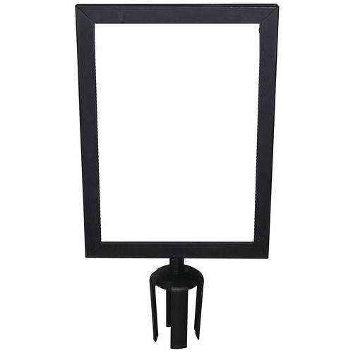 Porte-affiche A4 Vertical Diamètre 76mm Noir