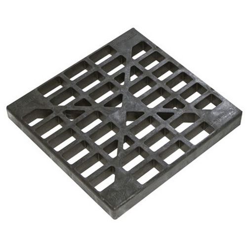 Caillebotis 0.6mx0.6mx63mm Noir