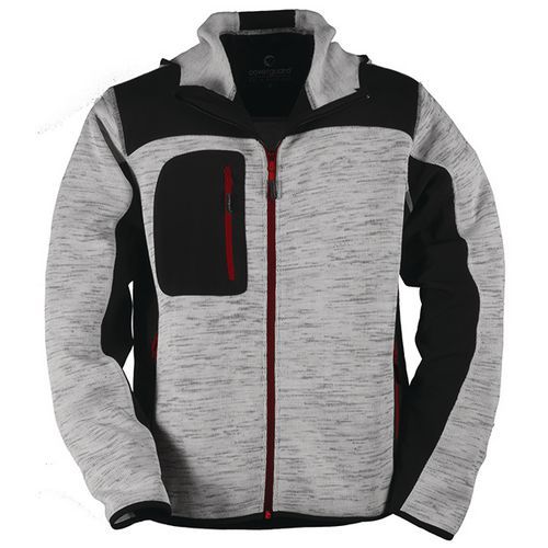 Veste Bi-matière Bora Xl Gris Clair - Homme
