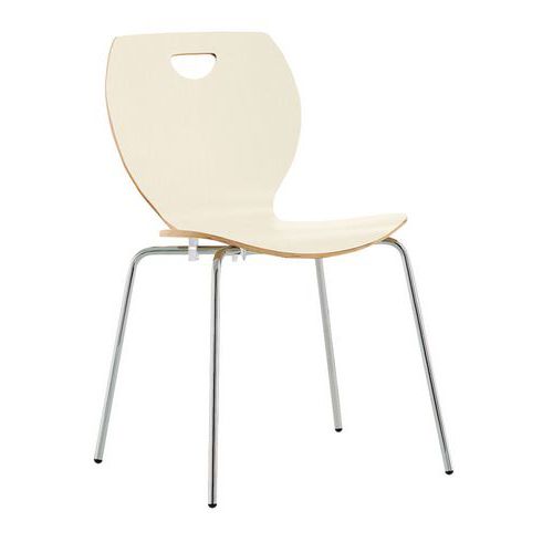 Chaise Café V 4 Pieds Erable Clair
