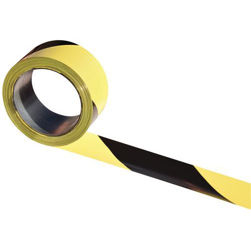 Ruban De Signalisation 100mx50mm Noir/jaune