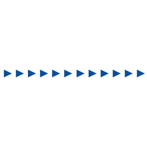 Signalétique Porte Vitrée 52mmx1m Flèche Bleu